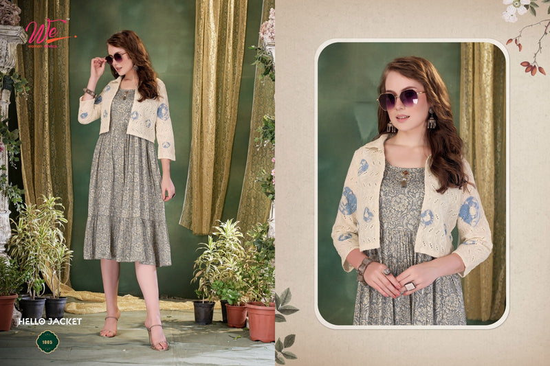 We Woman Ethnics Hello Jacket Fancy Kurti With koti Collection