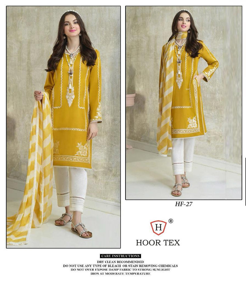 Hoor Tex D No Hf 27 Georgette Embroidery Designer Readymade Designer Suit