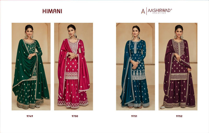 Aashirwad Creation Himani Silk Heavy Embroidery Suits