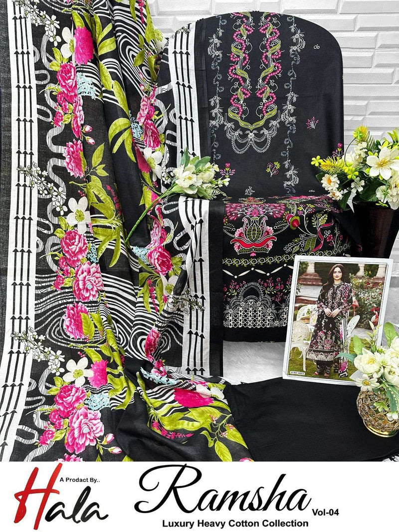 Hala Ramsha Vol 4 Pure Cotton Karachi Printed Salwar Kameez
