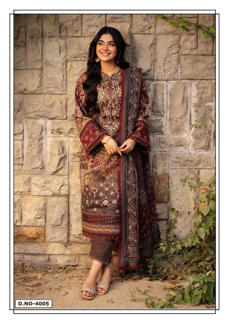 Hala Ramsha Vol 4 Pure Cotton Karachi Printed Salwar Kameez
