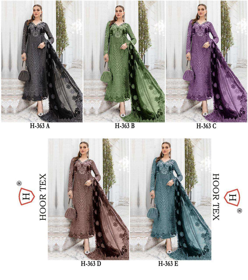 Hoor Tex H 363 Georgette Embroidered Pakistani Salwar Suit