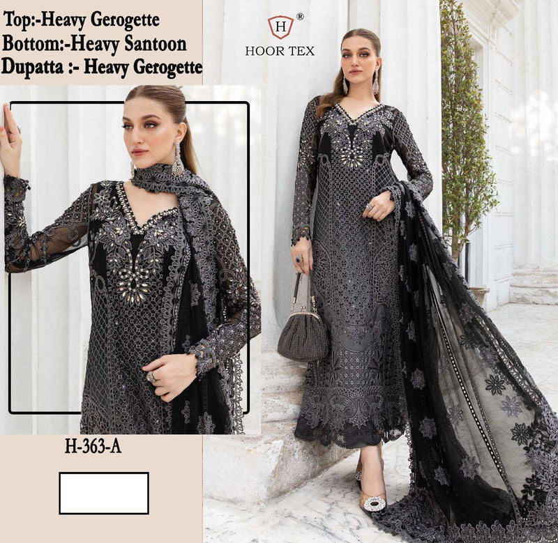 Hoor Tex H 363 Georgette Embroidered Pakistani Salwar Suit
