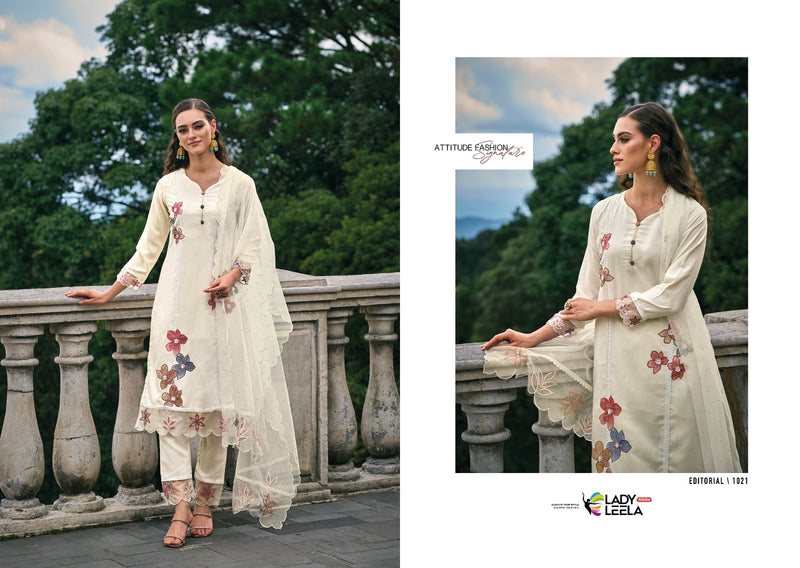 Lady Leela Ibadat Viscose With Heavy Hand Work Designer Ready Made Suits