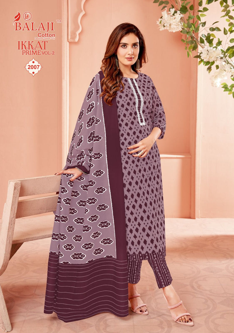 Balaji Cotton Ikkat Prime Vol 2 Cotton Printed Regular Wear Salwar Suits