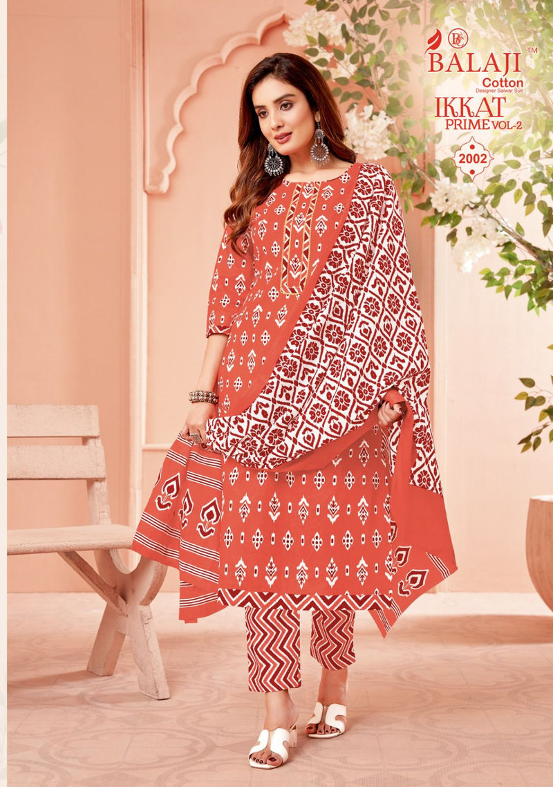 Balaji Cotton Ikkat Prime Vol 2 Cotton Printed Regular Wear Salwar Suits