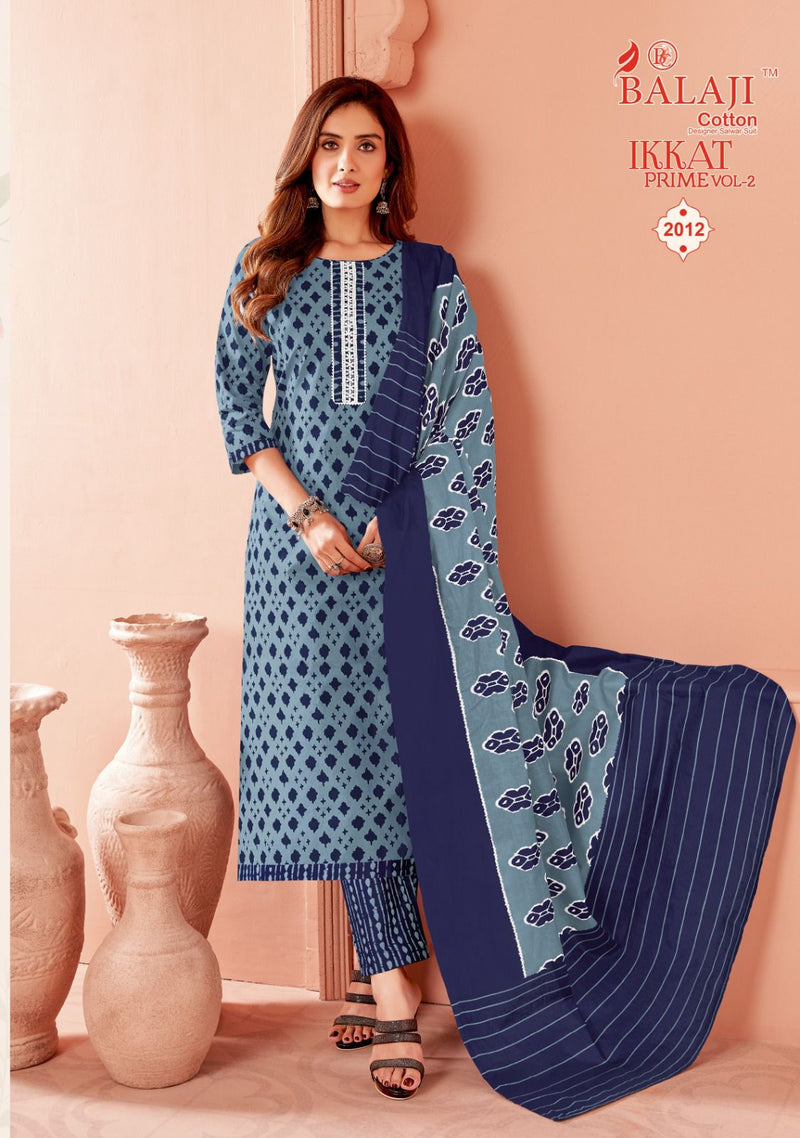 Balaji Cotton Ikkat Prime Vol 2 Cotton Printed Regular Wear Salwar Suits