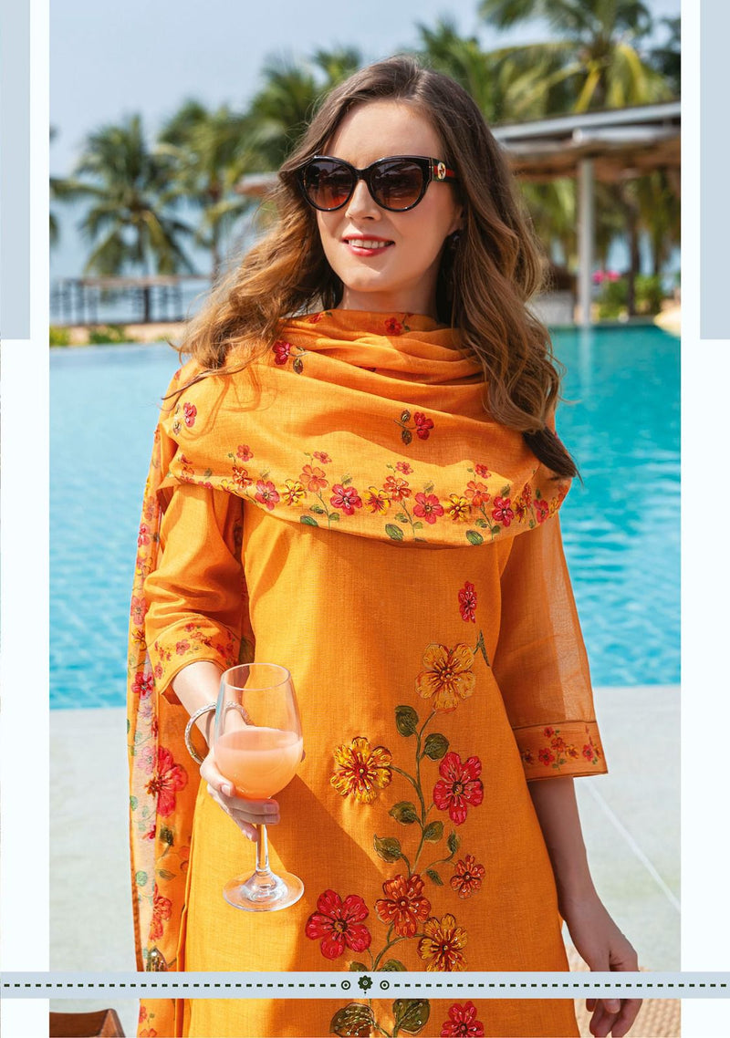 Anju Fabrics Imstagirl Vol 4 Pure Modal Silk Heavy Katha Work Fancy Designer Partywear Kurti