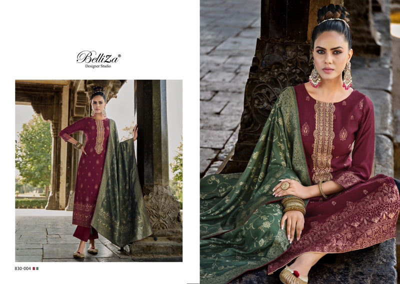 Belliza Designer Stdio Izhaar Pashmina Heavy Embroidery Salwar Suit Collection