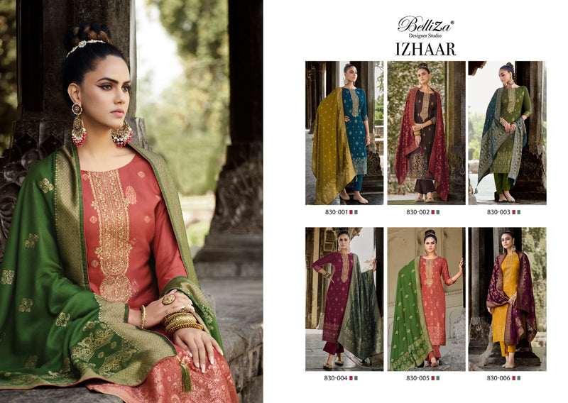 Belliza Designer Stdio Izhaar Pashmina Heavy Embroidery Salwar Suit Collection