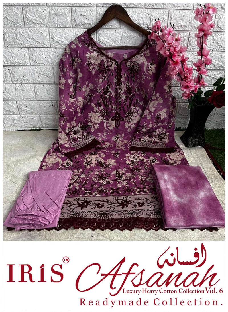 Iris Afsanah Vol 6 Heavy Cotton Printed Readymade Pret Kurti
