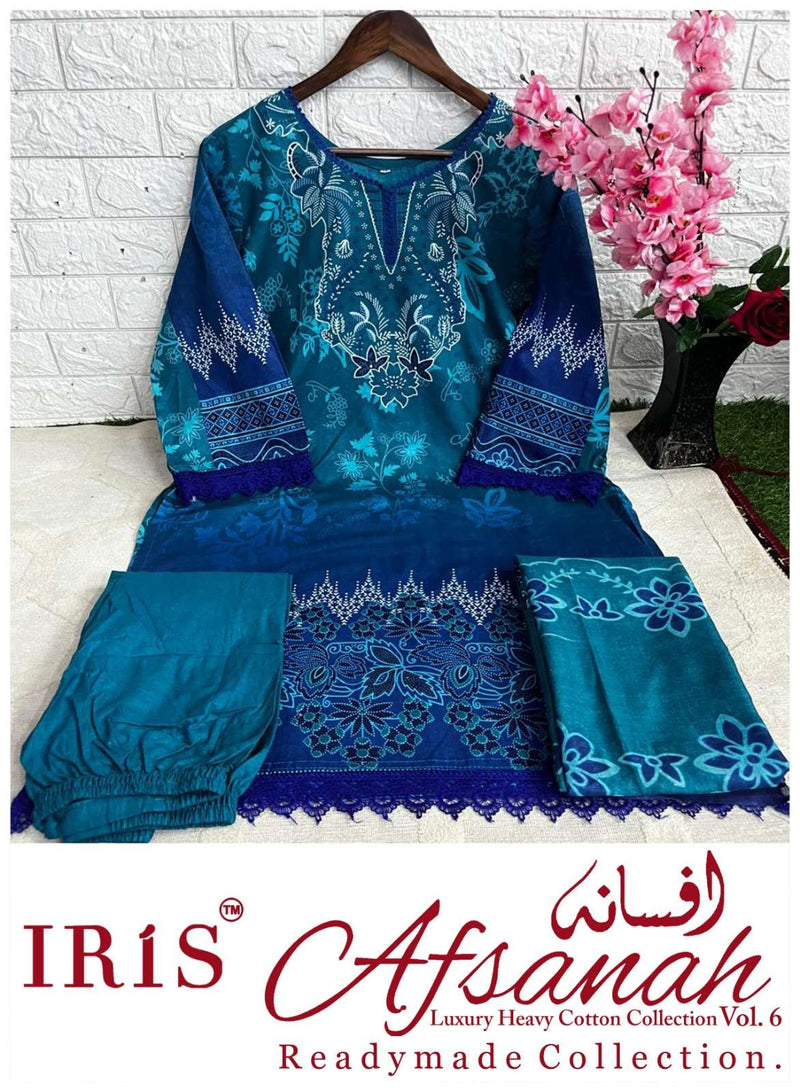 Iris Afsanah Vol 6 Heavy Cotton Printed Readymade Pret Kurti