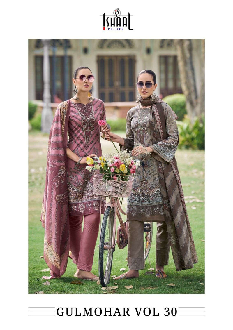 Ishaal Prints Gulmohar Vol 30 Lawn Cotton Digital Printed Salwar Suit