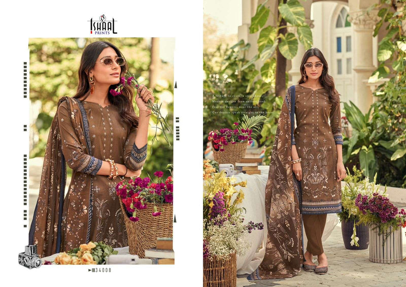 Ishaal Prints Gulmohar Vol 34 Pure Lawn Cotton Printed Salwar Suit