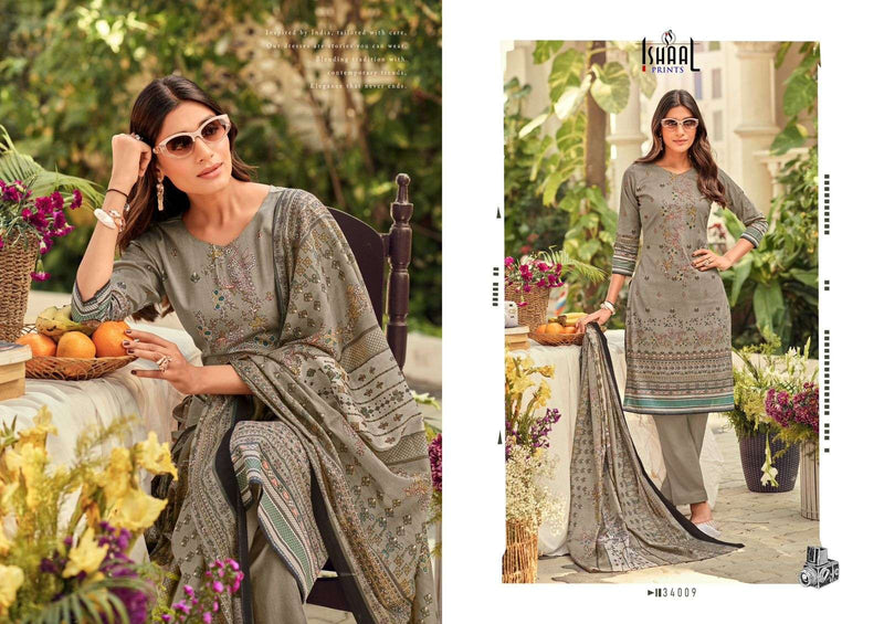 Ishaal Prints Gulmohar Vol 34 Pure Lawn Cotton Printed Salwar Suit