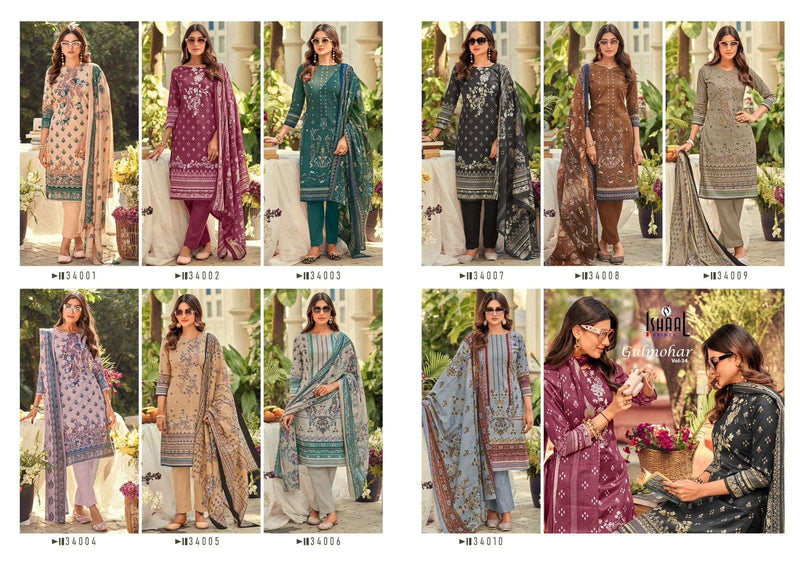 Ishaal Prints Gulmohar Vol 34 Pure Lawn Cotton Printed Salwar Suit