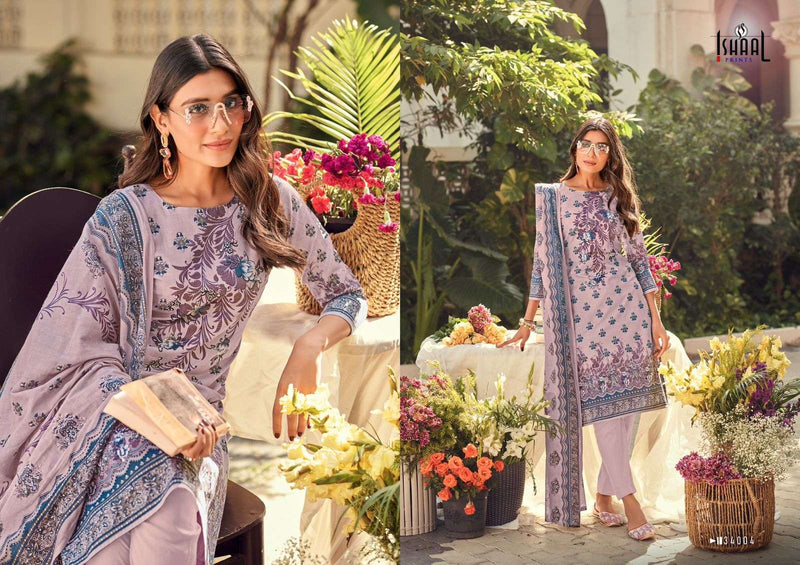 Ishaal Prints Gulmohar Vol 34 Pure Lawn Cotton Printed Salwar Suit