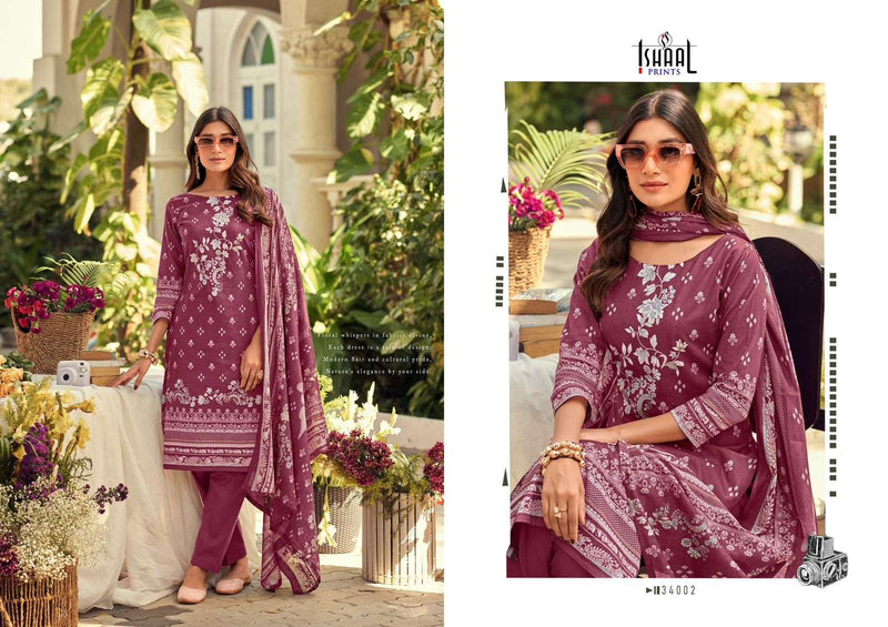 Ishaal Prints Gulmohar Vol 34 Pure Lawn Cotton Printed Salwar Suit