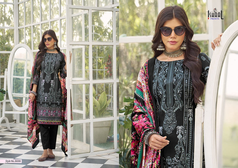 Ishaal Prints Gulmohar Vol 36 Pure Lawn Printed Karachi Salwar Kameez