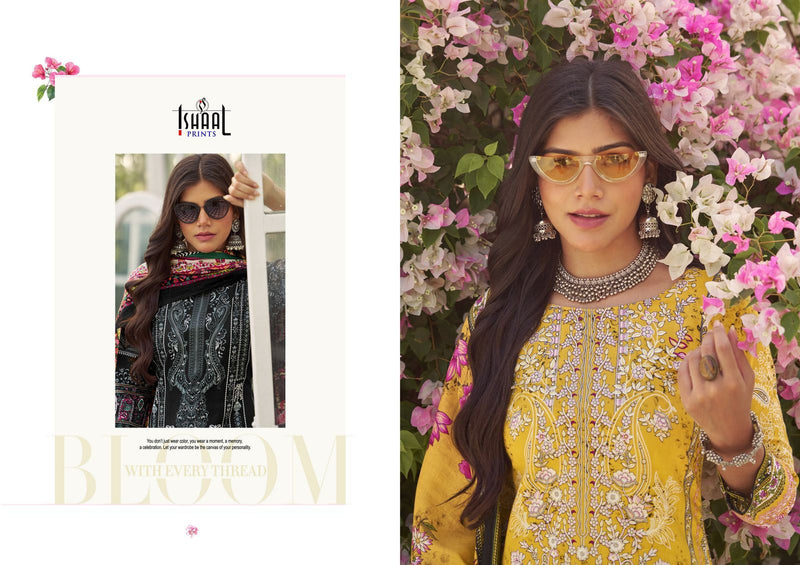 Ishaal Prints Gulmohar Vol 36 Pure Lawn Printed Karachi Salwar Kameez