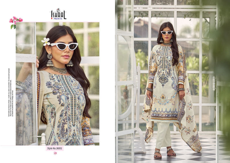 Ishaal Prints Gulmohar Vol 36 Pure Lawn Printed Karachi Salwar Kameez