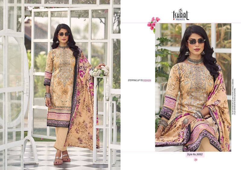 Ishaal Prints Gulmohar Vol 36 Pure Lawn Printed Karachi Salwar Kameez