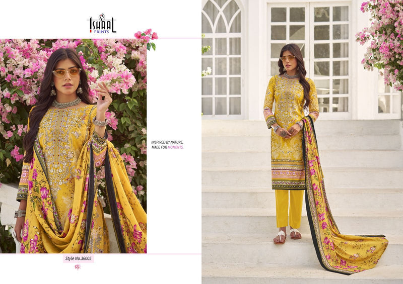 Ishaal Prints Gulmohar Vol 36 Pure Lawn Printed Karachi Salwar Kameez