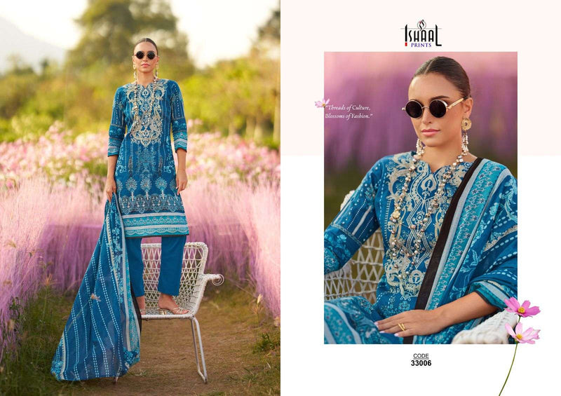 Ishaal Prints Gulmohar Vol 33 Pure Lawn Cotton Printed Salwar Kameez