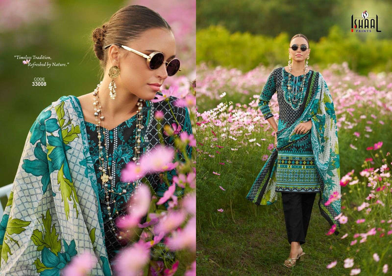 Ishaal Prints Gulmohar Vol 33 Pure Lawn Cotton Printed Salwar Kameez