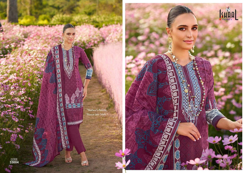 Ishaal Prints Gulmohar Vol 33 Pure Lawn Cotton Printed Salwar Kameez