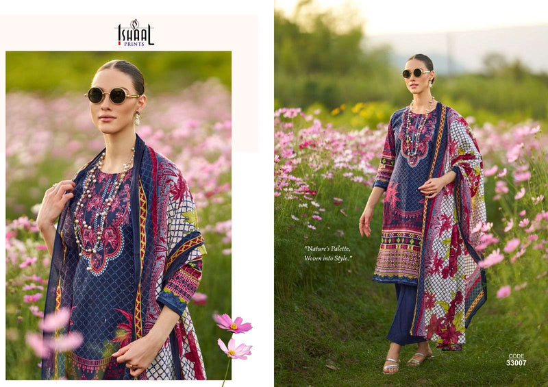 Ishaal Prints Gulmohar Vol 33 Pure Lawn Cotton Printed Salwar Kameez