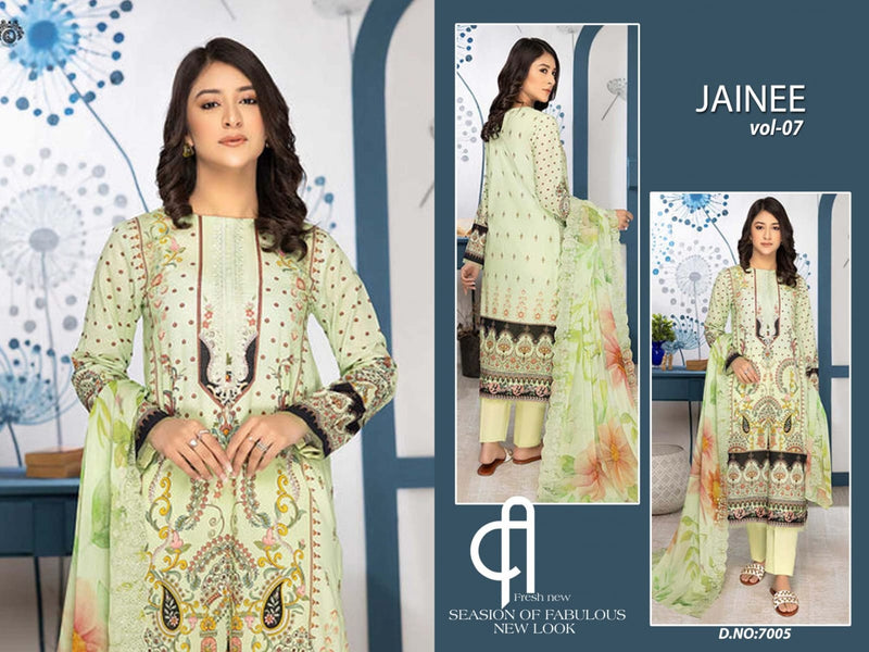 Agha Noor Jainee Vol 7 Luxury Lawn Collection Fancy Printed Lawn Cotton Suits
