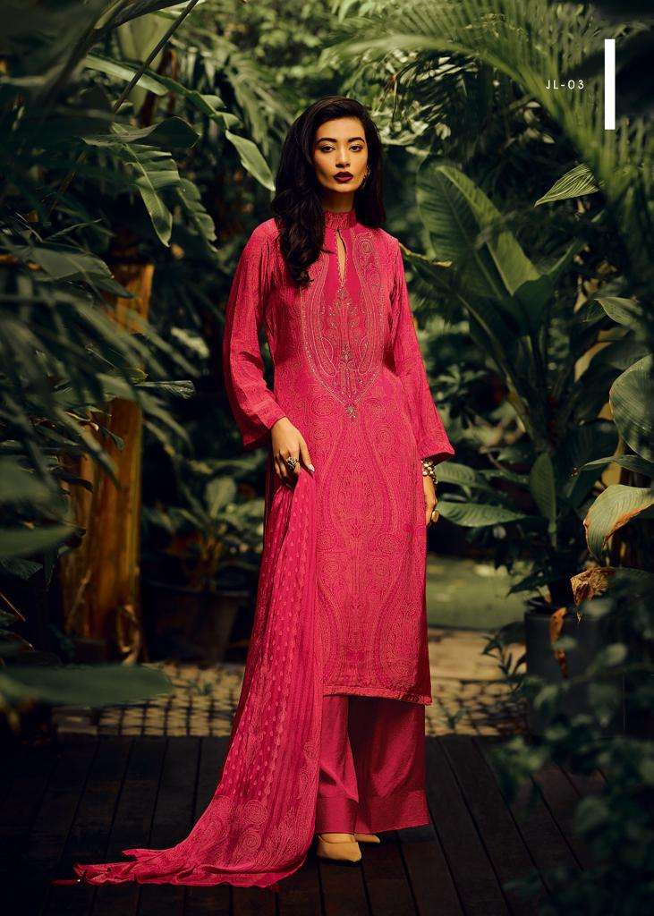 Varsha Jaal Pashmina Silk Digital Printed Handwork Designer Suits Collection