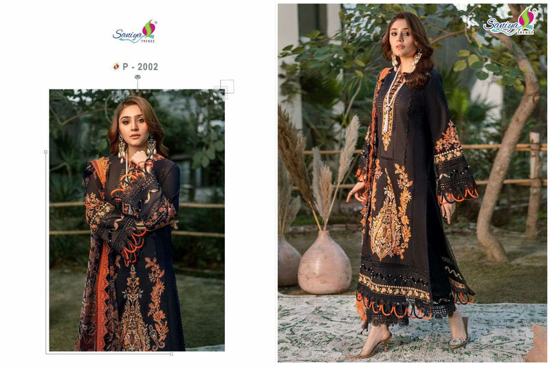 Saniya Trend Jade Ombre Vol 2 Cambric Cotton With Embroidered Salwar Kameez