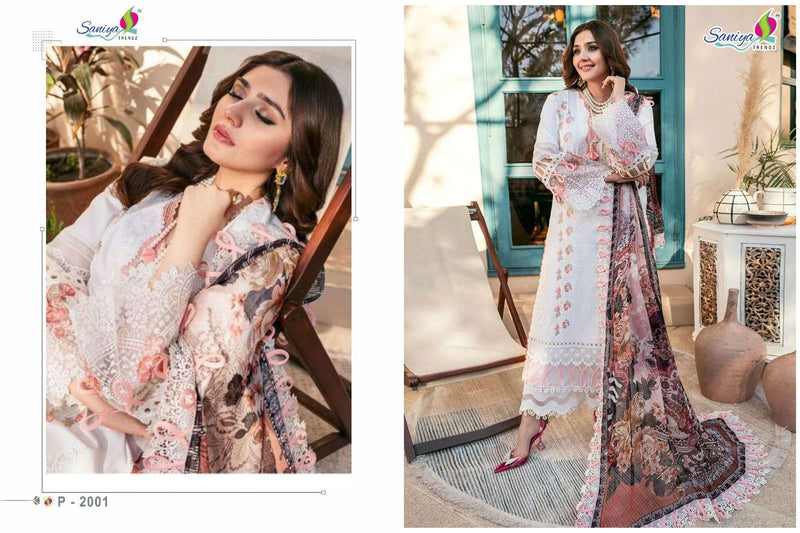 Saniya Trend Jade Ombre Vol 2 Cambric Cotton With Embroidered Salwar Kameez