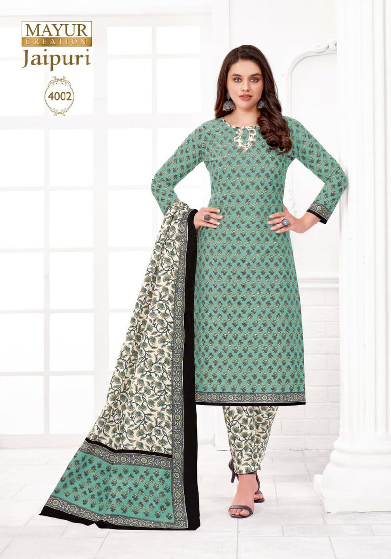 Mayur Creation Jaipuri Vol 4 Readymade Collection Cotton Printed Casual Wear Kurti