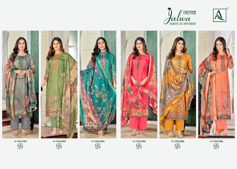 Alok Suits Jalwa Viscose Jacquard Heavy Designer Digital Print Suits