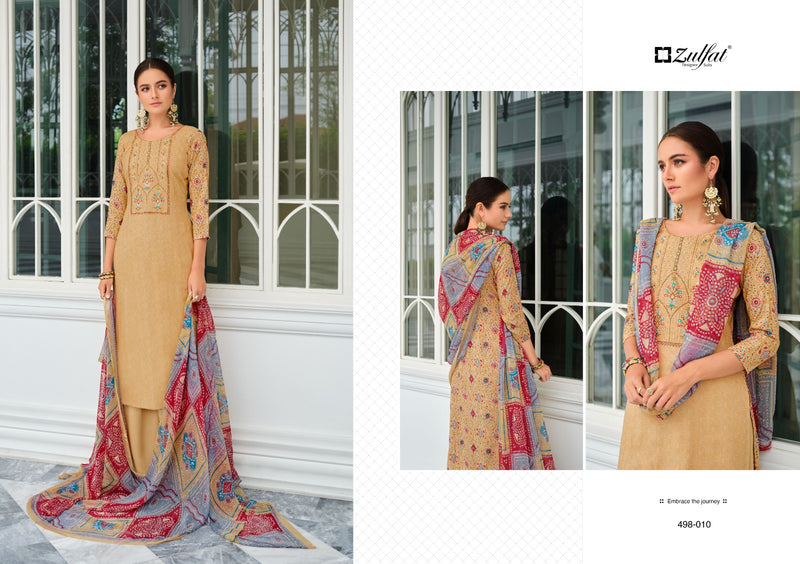 Zulfat Designer Suits Jashn Viscose Rayon Designer Prints With Swarovski Work Salwar Suits