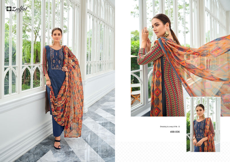 Zulfat Designer Suits Jashn Viscose Rayon Designer Prints With Swarovski Work Salwar Suits