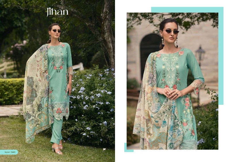 Jihan Taskeen Vol 2 Pure Cotton Embroidered Work Pakistani Suits
