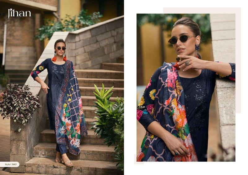 Jihan Taskeen Vol 2 Pure Cotton Embroidered Work Pakistani Suits
