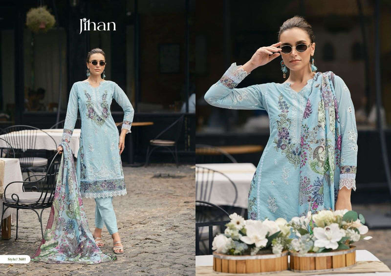Jihan Taskeen Vol 2 Pure Cotton Embroidered Work Pakistani Suits
