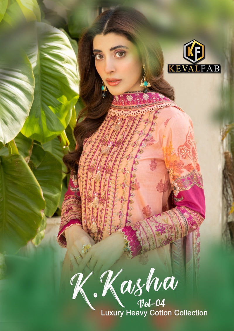 Keval Fab K Kasha Vol 4 Cotton Printed Designer Salwar Kameez