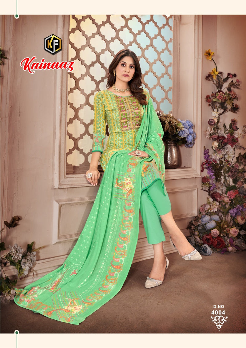 Keval Fab Kainaaz Vol 4 Cotton Printed Embroidery Casual Wear Salwar Suit