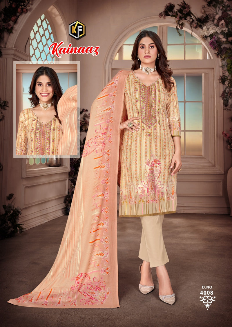 Keval Fab Kainaaz Vol 4 Cotton Printed Embroidery Casual Wear Salwar Suit
