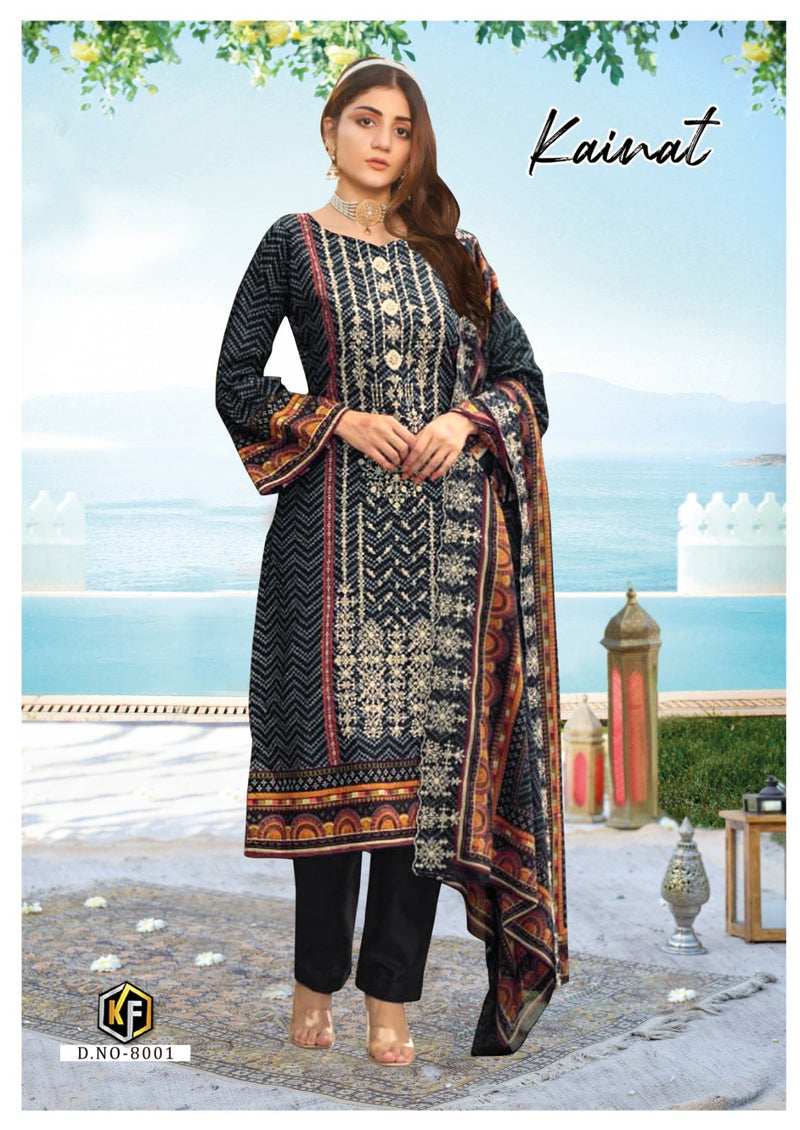 Keval Fab Kainat Vol 8 Lawn Cotton Printed Fancy Salwar Kameez