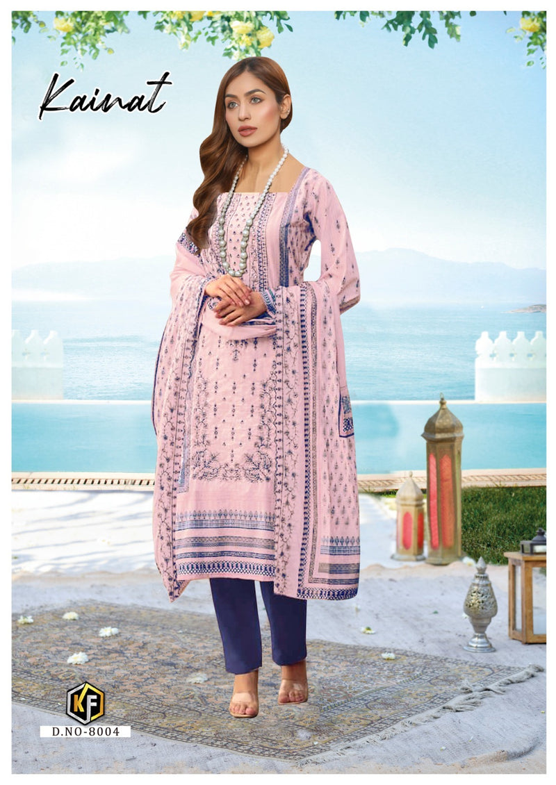 Keval Fab Kainat Vol 8 Lawn Cotton Printed Fancy Salwar Kameez