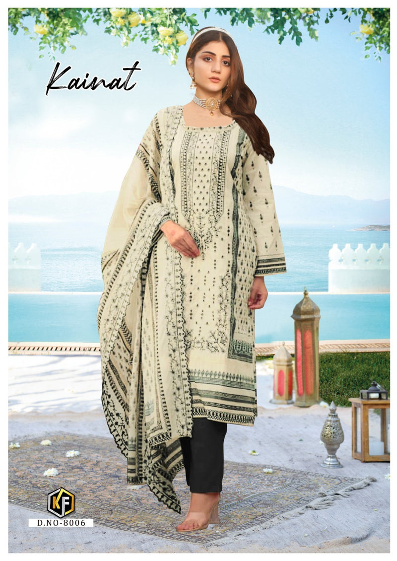 Keval Fab Kainat Vol 8 Lawn Cotton Printed Fancy Salwar Kameez