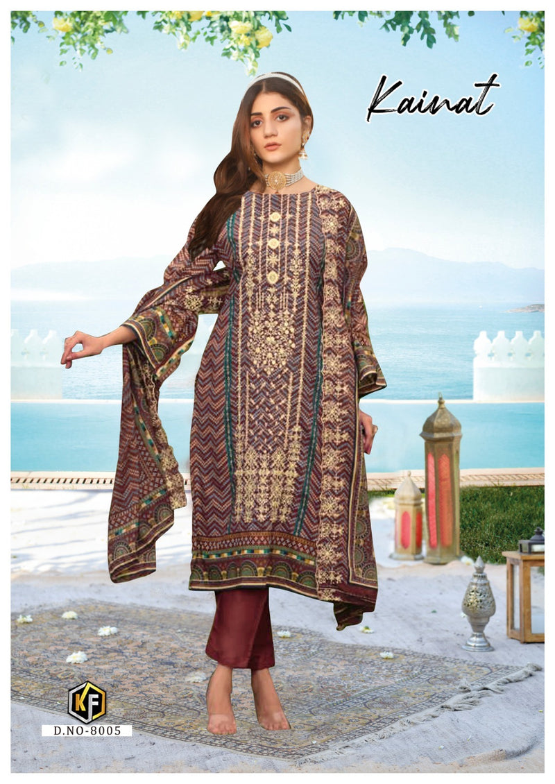 Keval Fab Kainat Vol 8 Lawn Cotton Printed Fancy Salwar Kameez