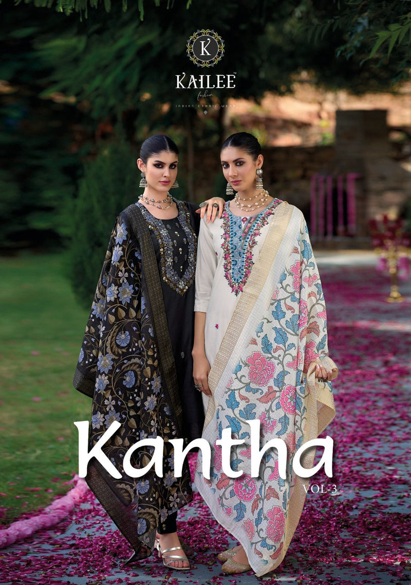 Kailee Fashion Kantha Vol 2 Viscose Beautiful Handwork Party Wear Kurti Collection